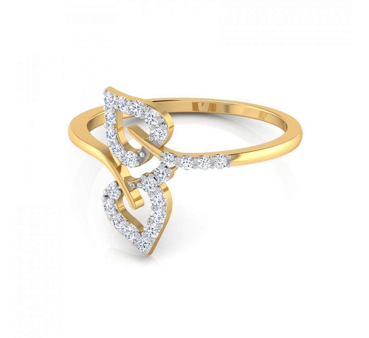 Jubilant Wave Diamond Ring
