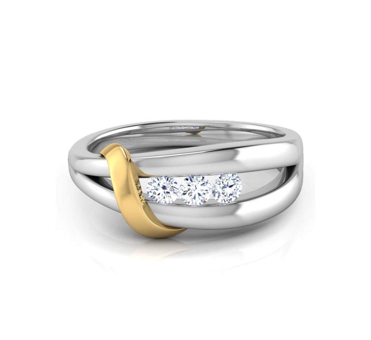 Sculpture Braid Diamond Ring