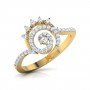 Enigmatic Spiral Diamond Ring