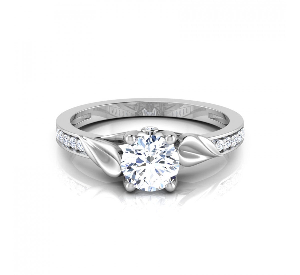 Apogeeon Spiral Solitaire Diamond Ring