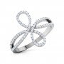 Ornate Aviate Infinity Diamond Ring