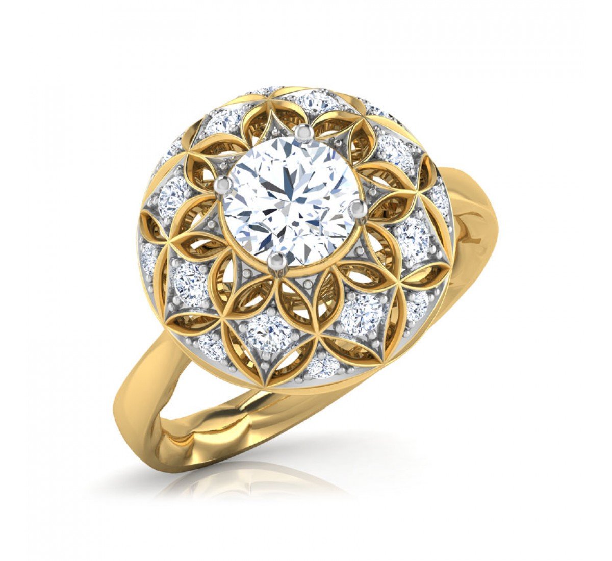 Taj Morpankh Solitaire Diamond Ring