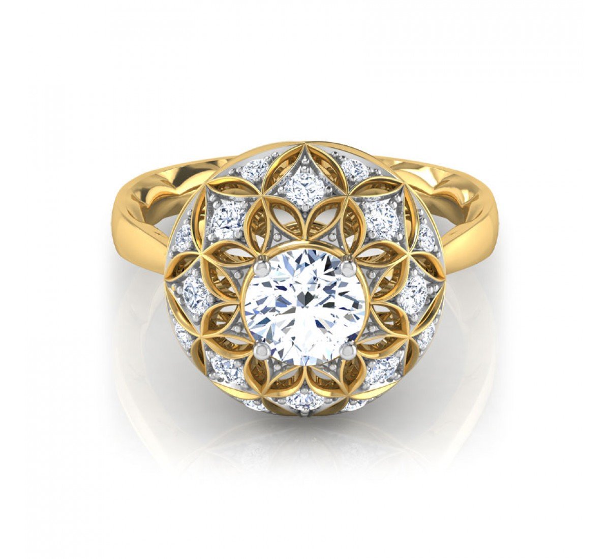 Taj Morpankh Solitaire Diamond Ring