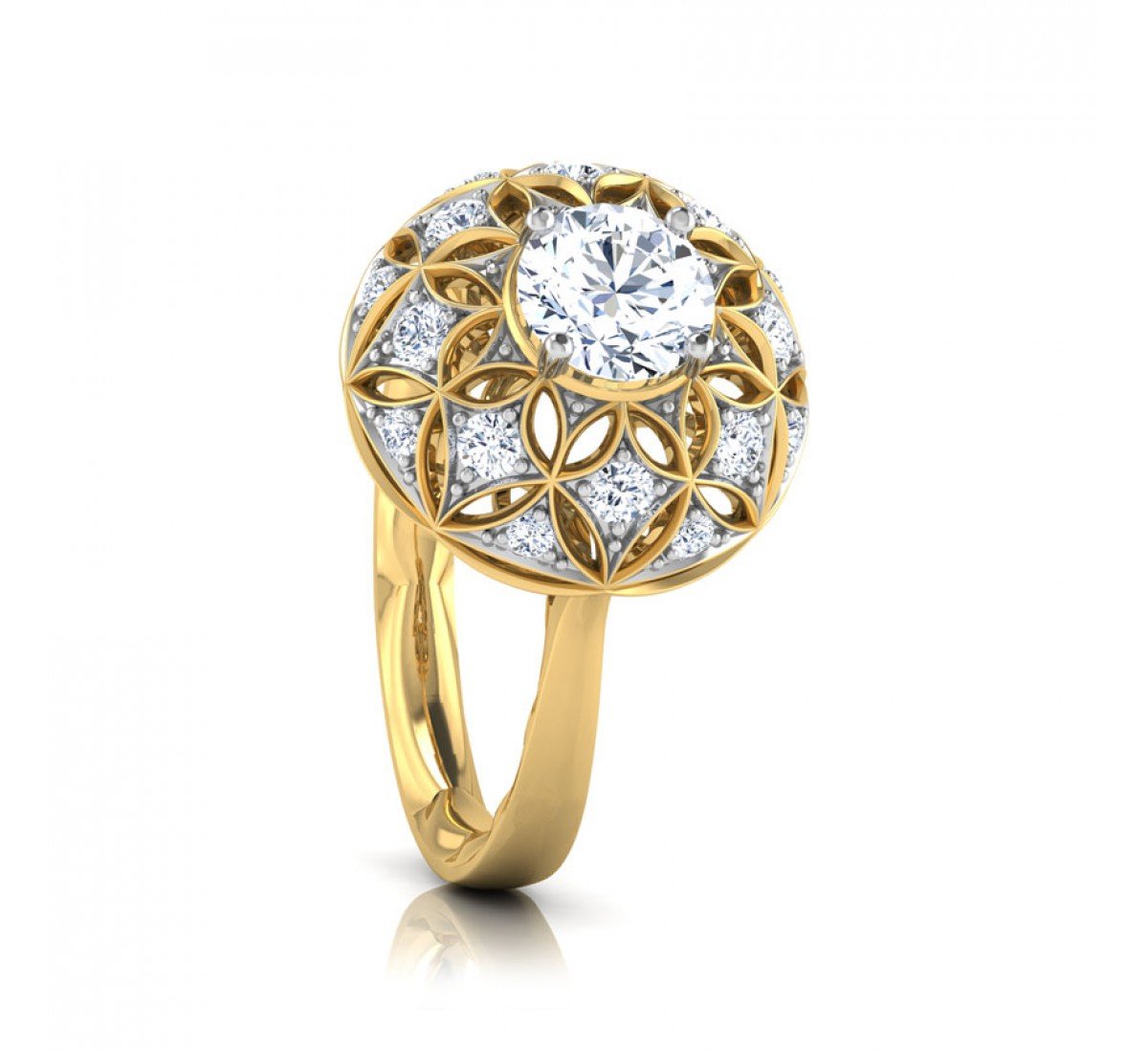 Taj Morpankh Solitaire Diamond Ring