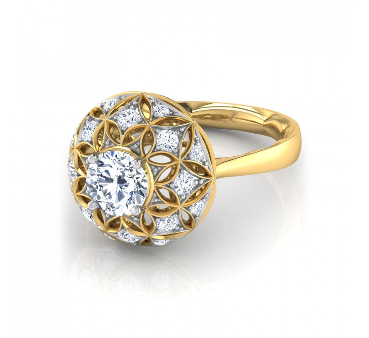 Taj Morpankh Solitaire Diamond Ring