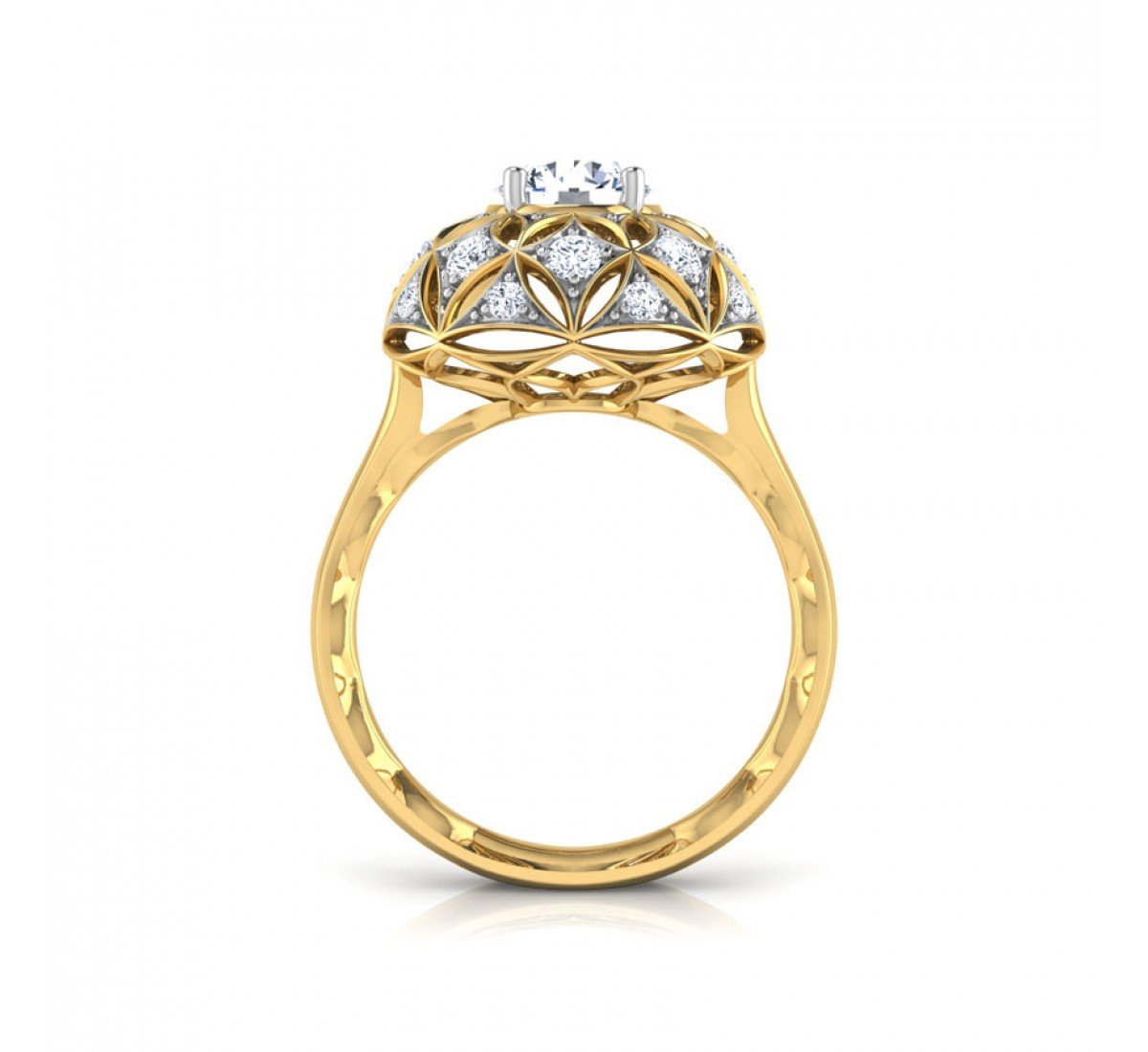 Taj Morpankh Solitaire Diamond Ring