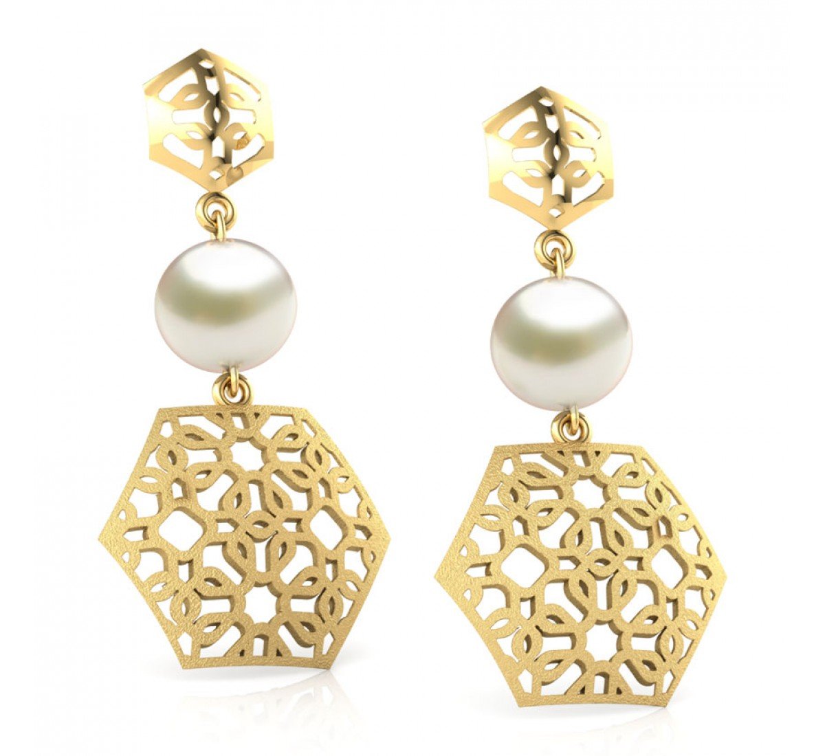 Vortexia Twain Gold Earrings
