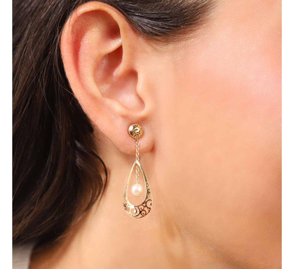 Arva Ignis Gold Earrings