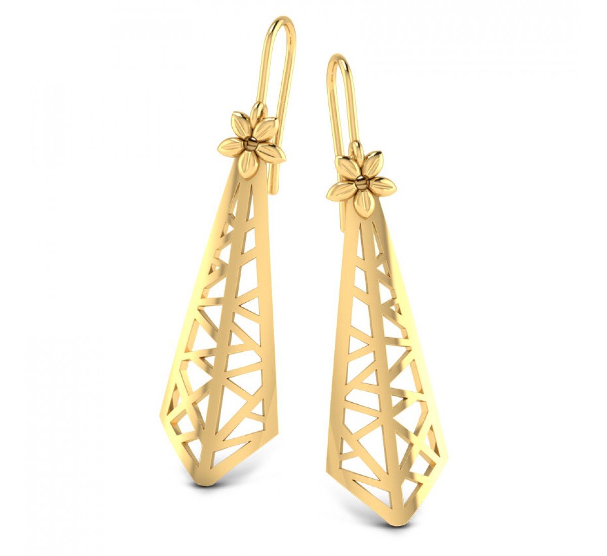 Dusk Floweret Gold Earrings