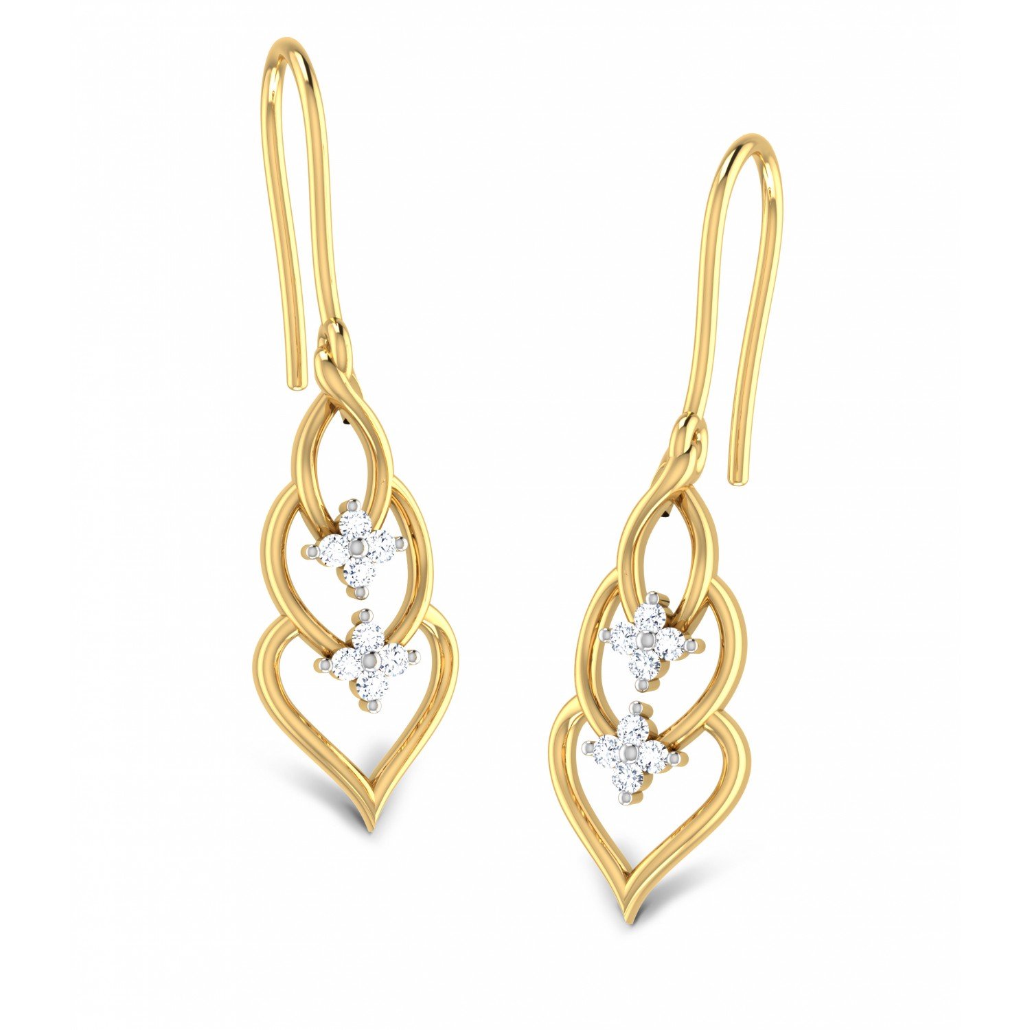 Keyla Fountain Diamond Earrings