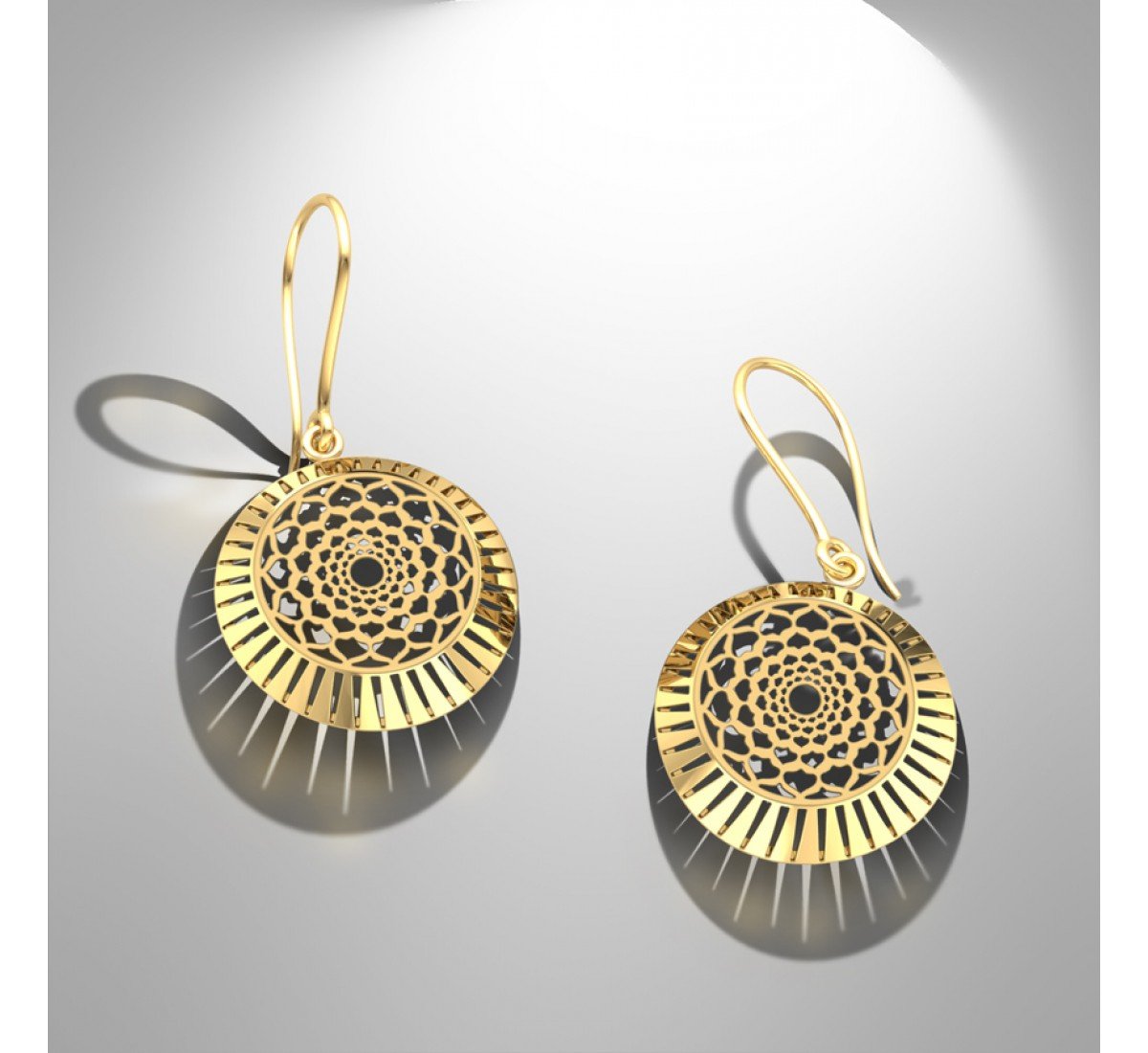 Flare Harmonix Gold Earrings