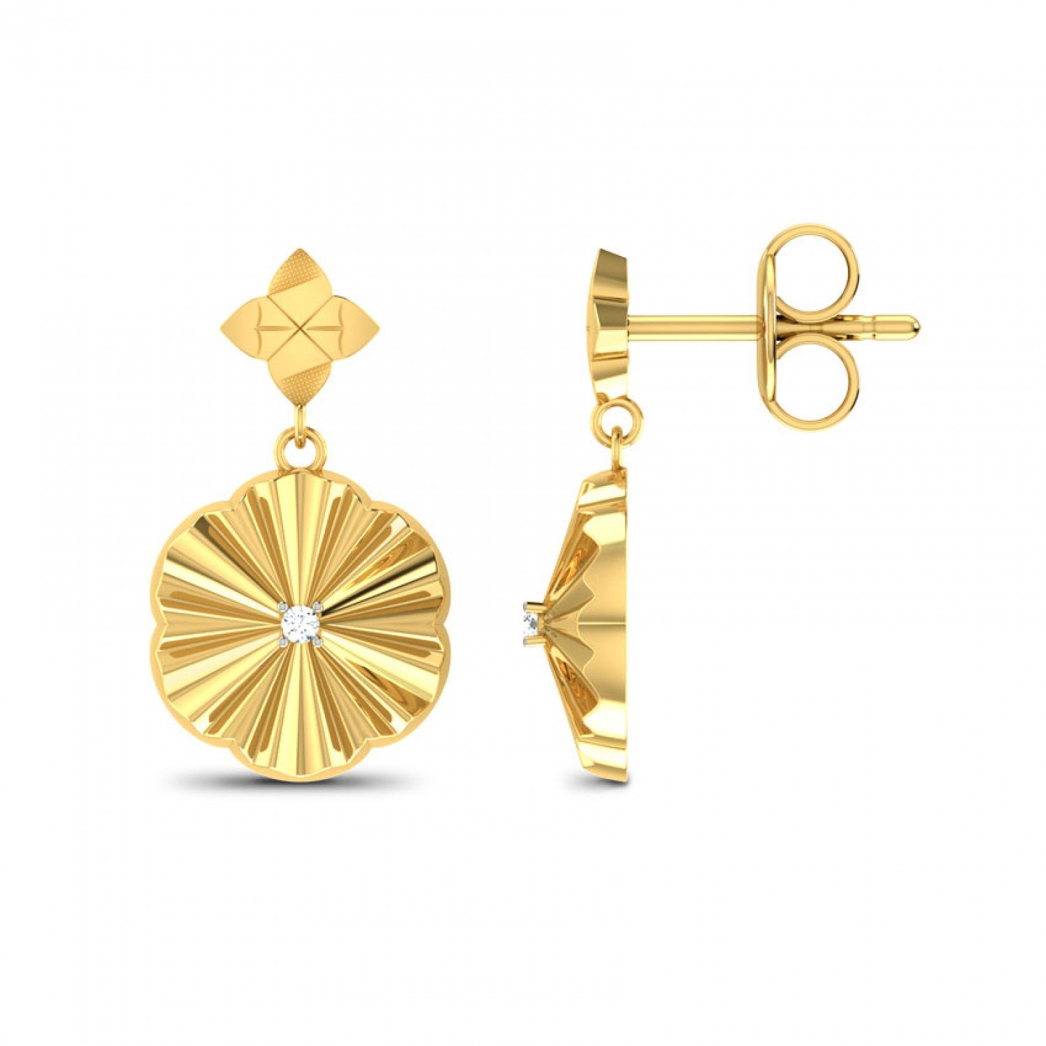 Pristine Griva Gold Earrings