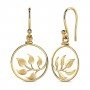 Zinnia Tress Gold Earrings