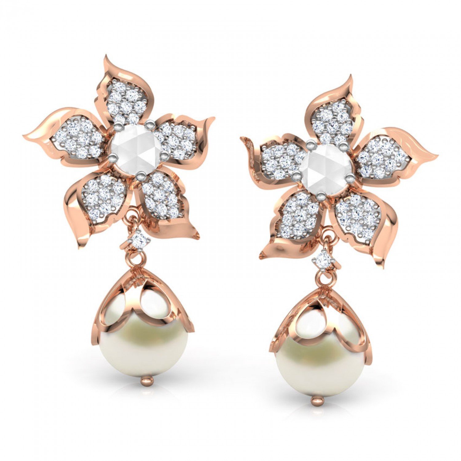 Timeless Textured Diamond Earrings