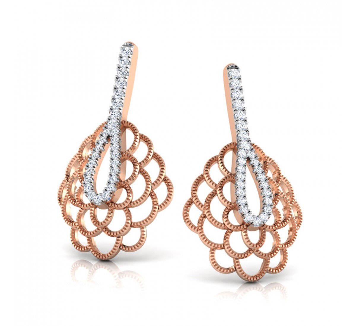 Petite Gull Diamond Earrings