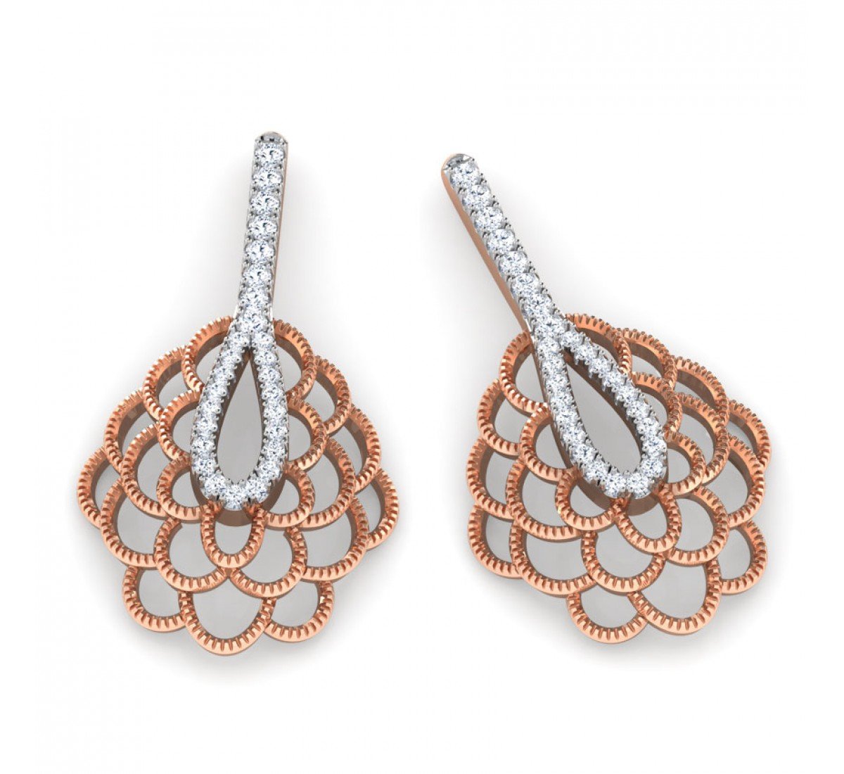 Petite Gull Diamond Earrings