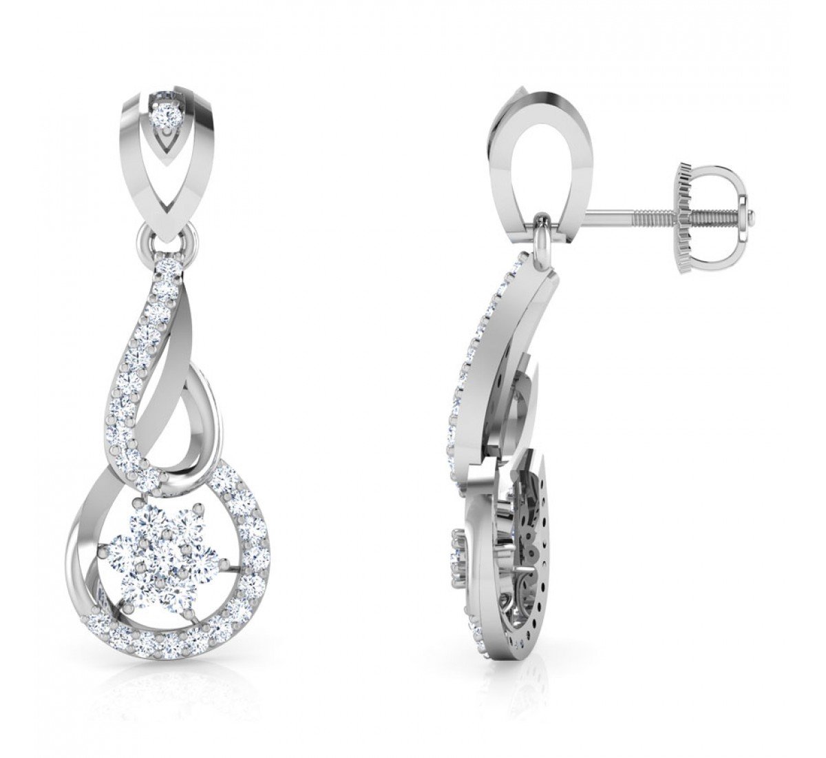 Flickering Alpine Diamond Earrings