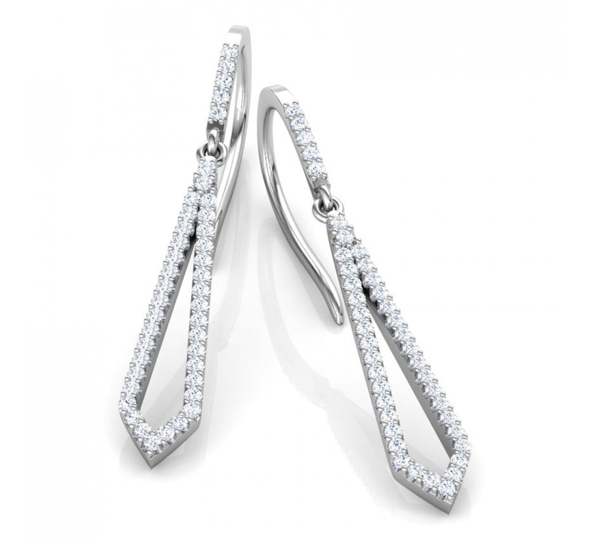 Solacify Grid Diamond Earrings