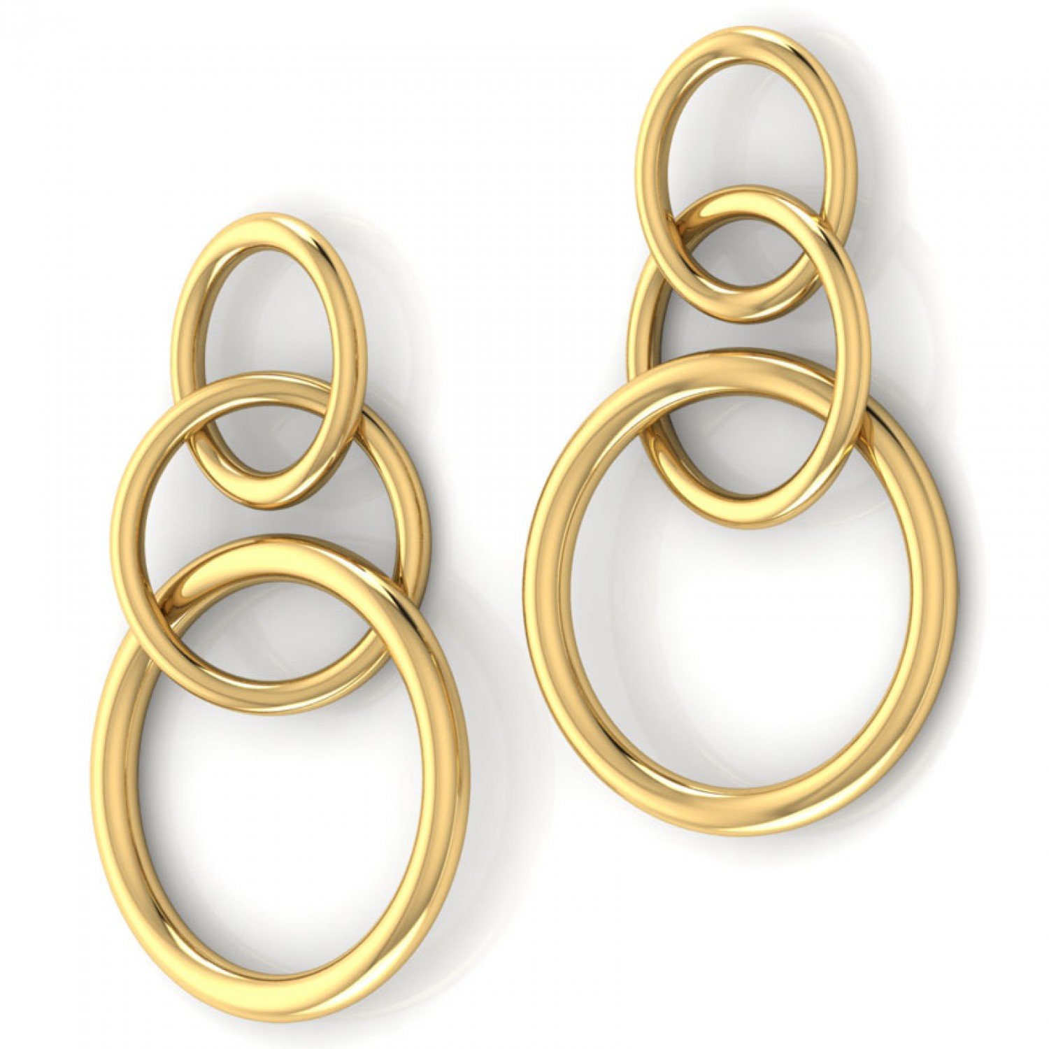 Iridescent Eloise Gold Earrings