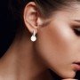 Entrust Pearl Diamond Earrings