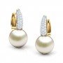 Entrust Pearl Diamond Earrings