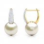 Entrust Pearl Diamond Earrings