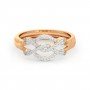 Eloise Lustrous Halo Diamond Band