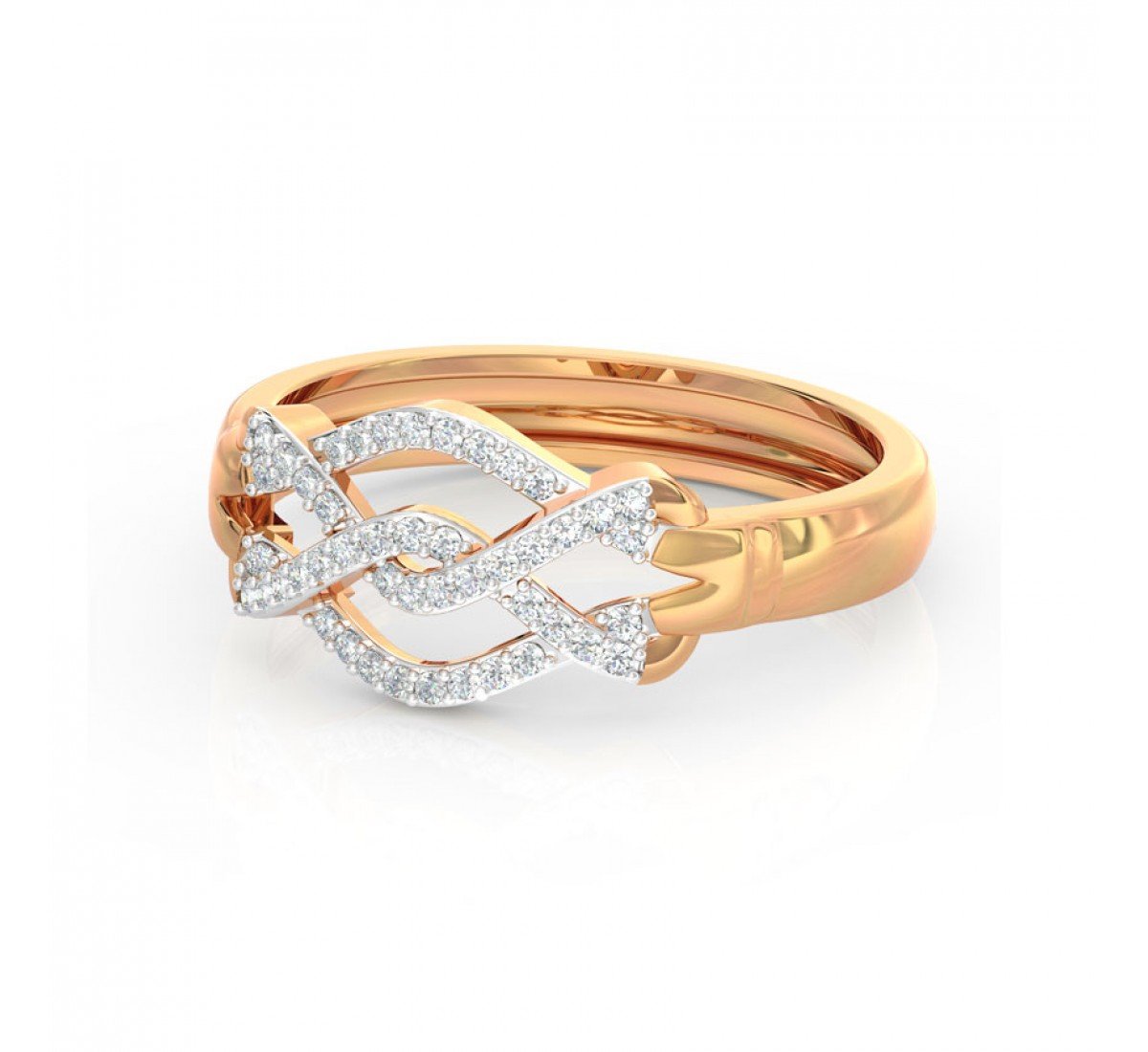 Eloise Lustrous Halo Diamond Band