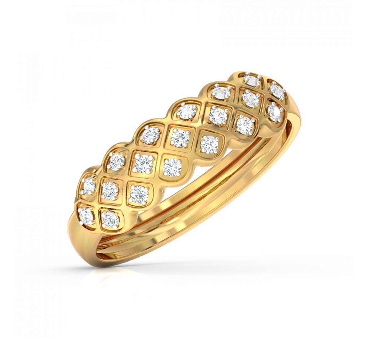 Serpentine Sparkle Diamond Band