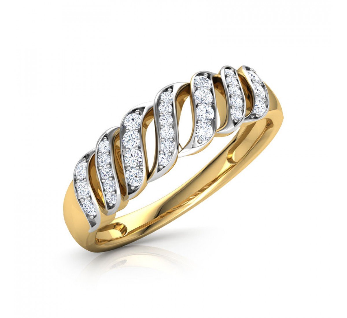 Azurean Coil Diamond Band