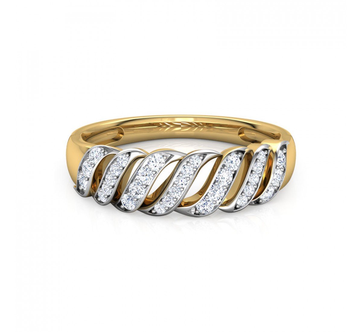 Azurean Coil Diamond Band