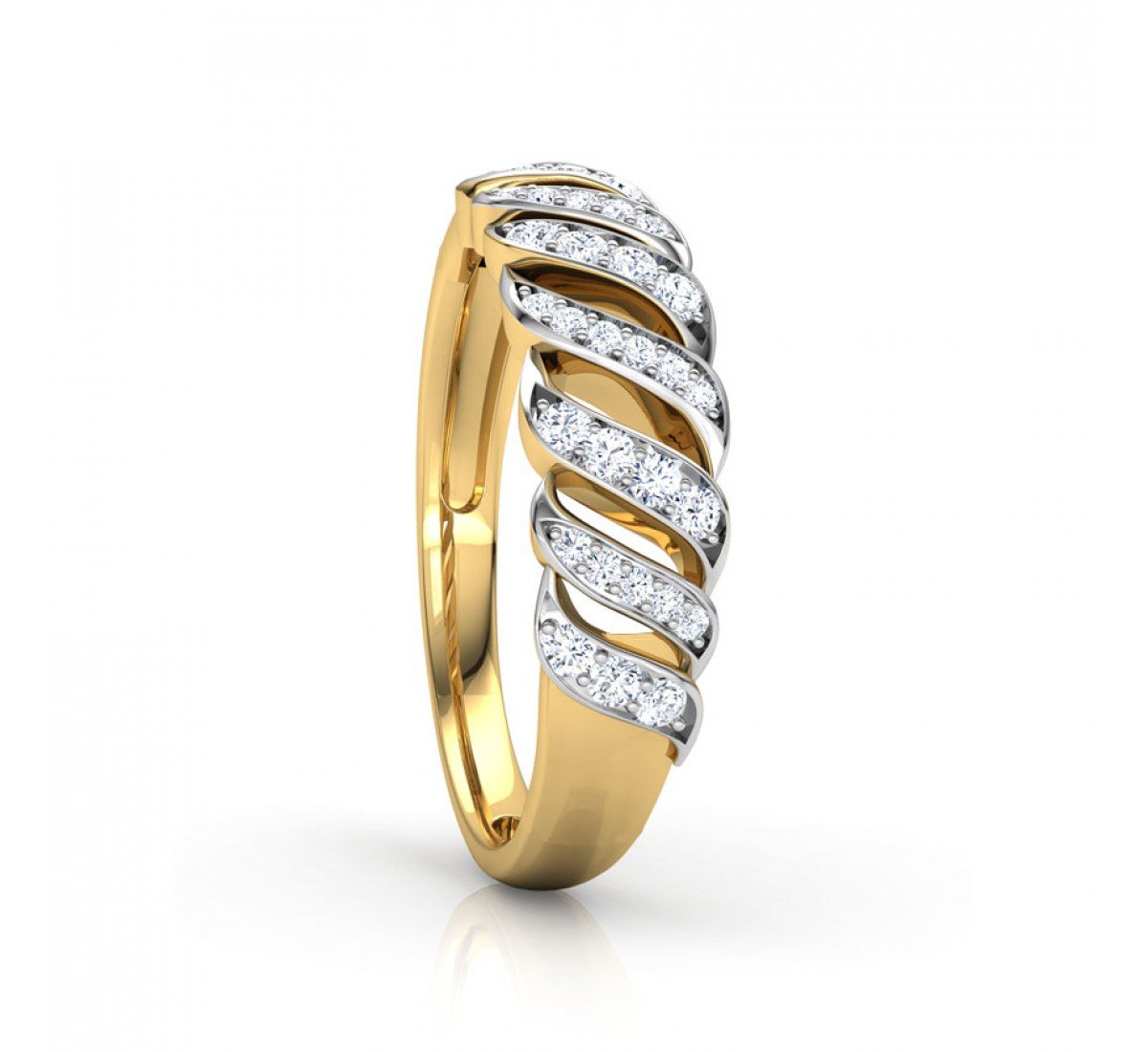 Azurean Coil Diamond Band