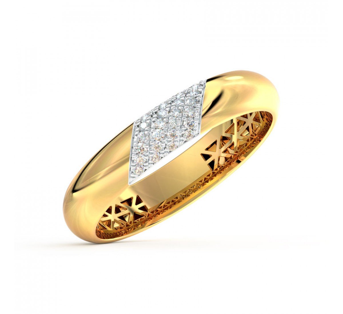 Fluid Diamond Swerve Band