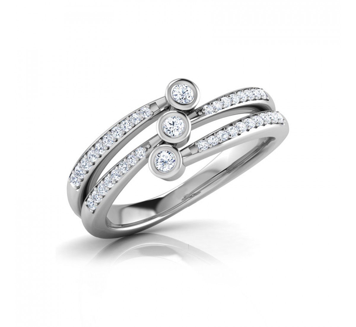 Tremor Scroll Diamond Band