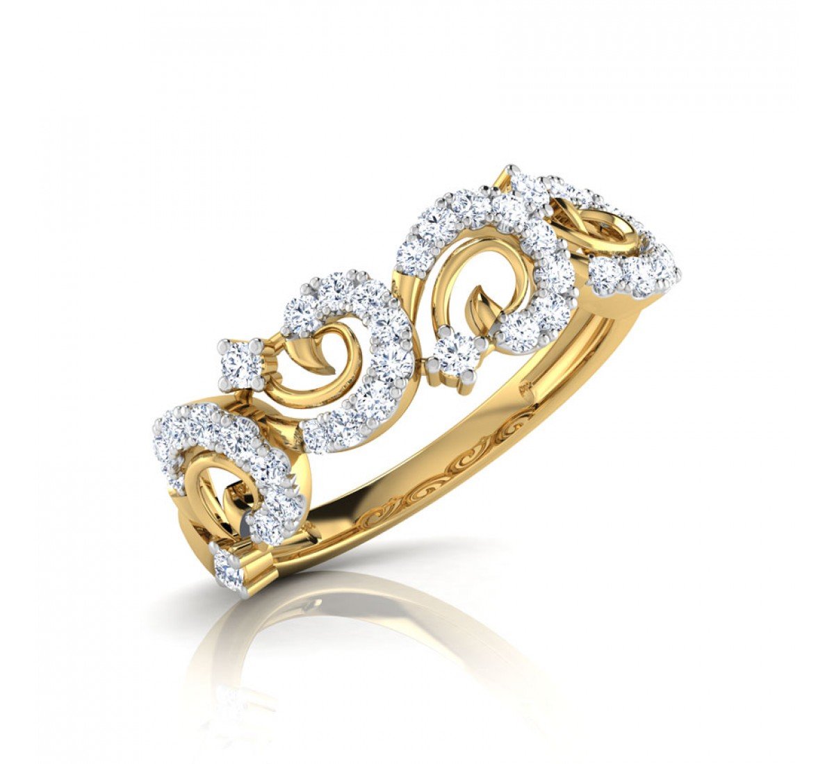 Filigree Fusion Diamond Band