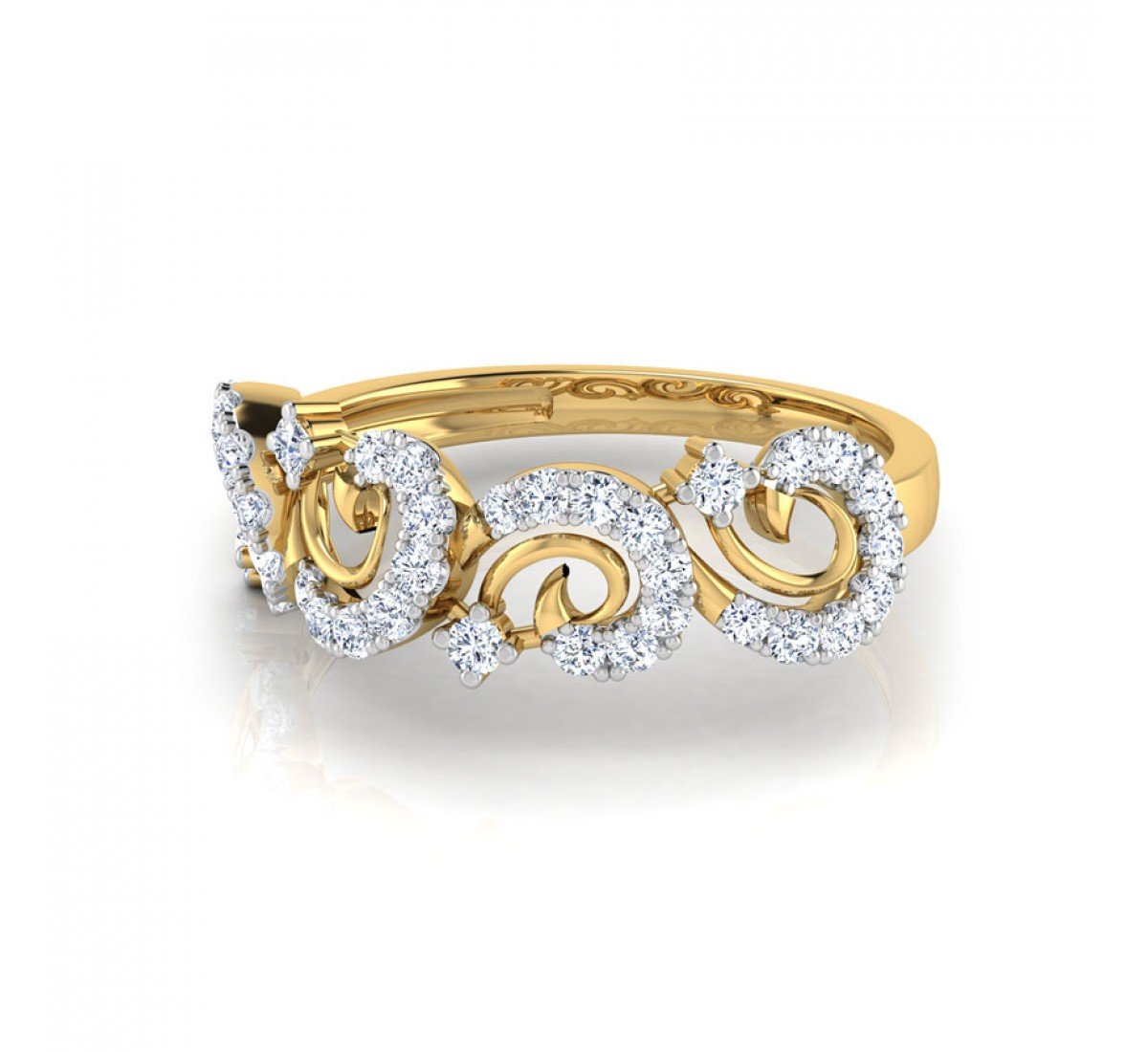 Filigree Fusion Diamond Band