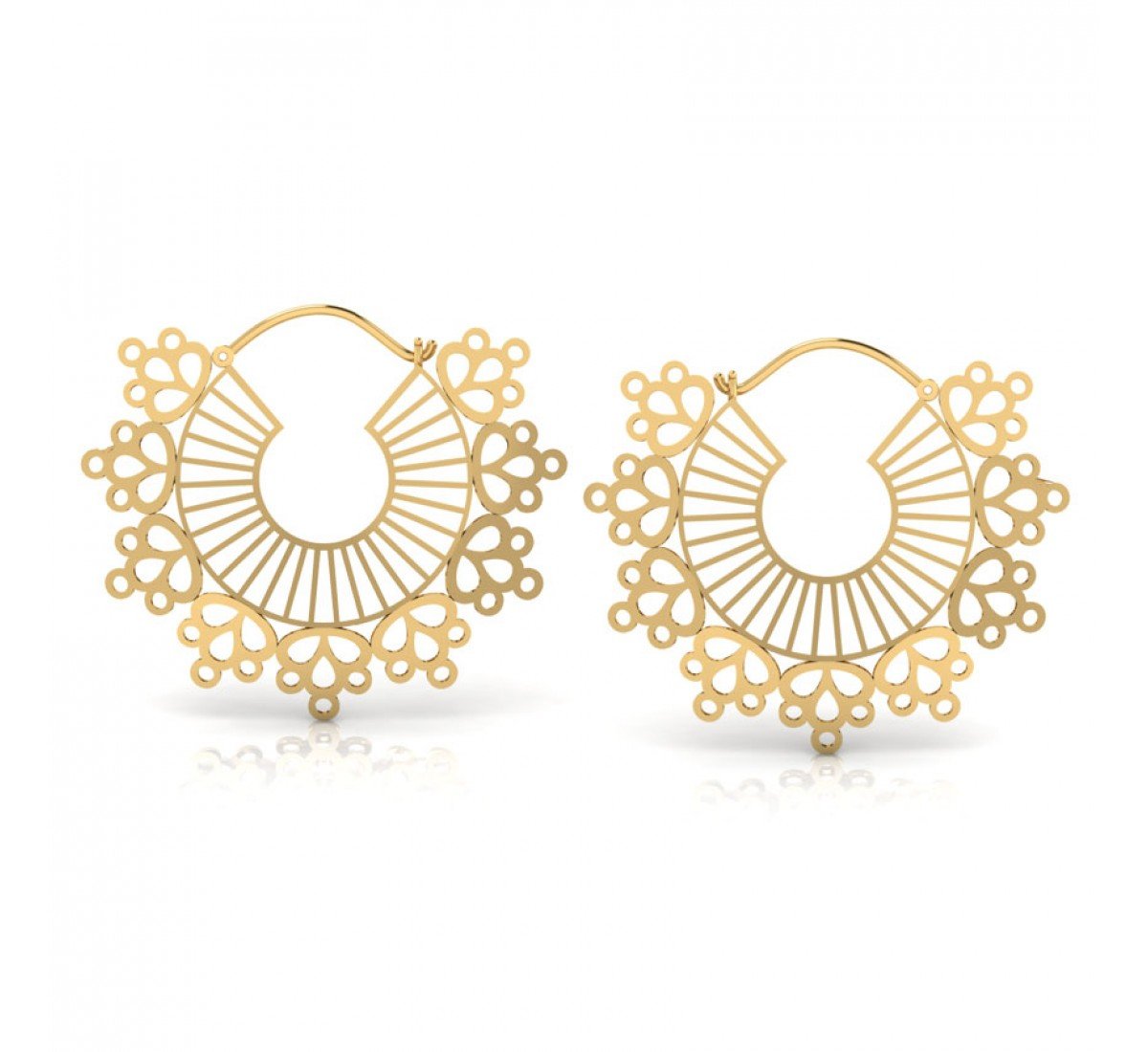 Mila Laced Gold Chand Bali