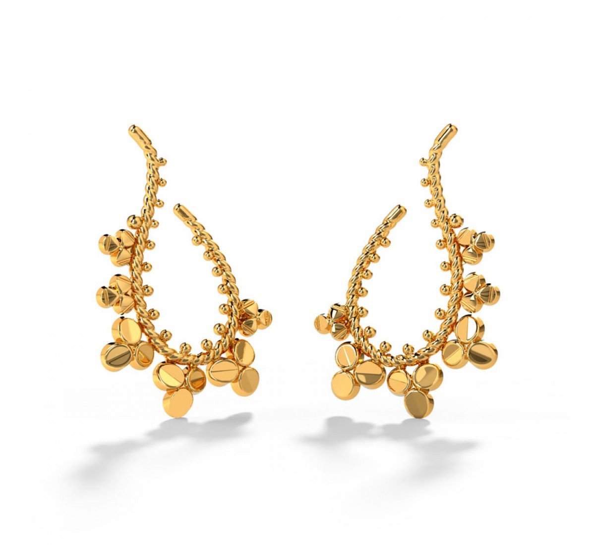 Ainoah Gold Hoop Earrings