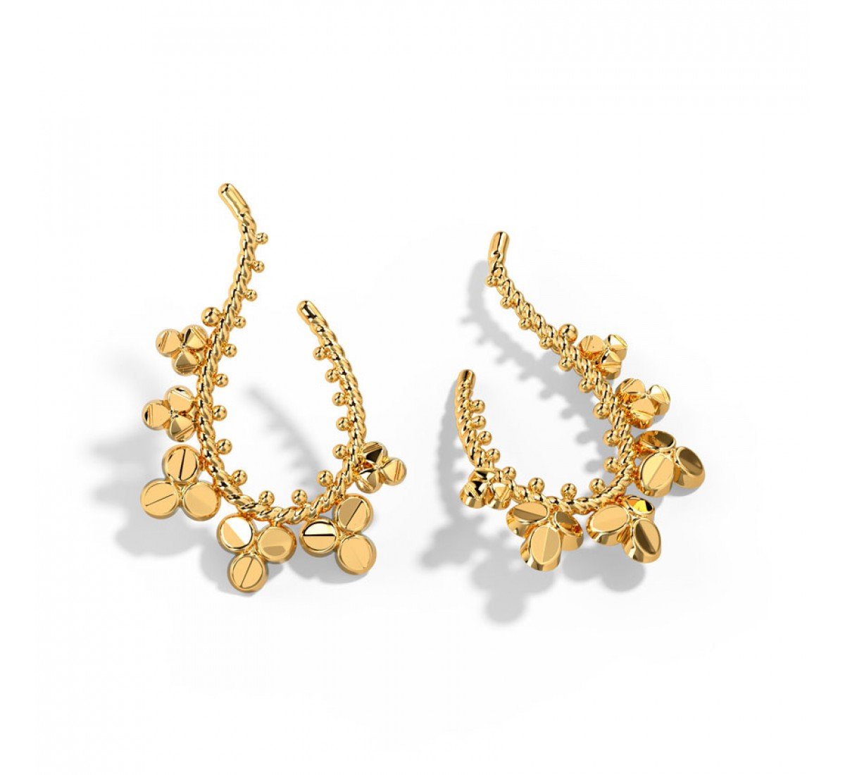 Ainoah Gold Hoop Earrings