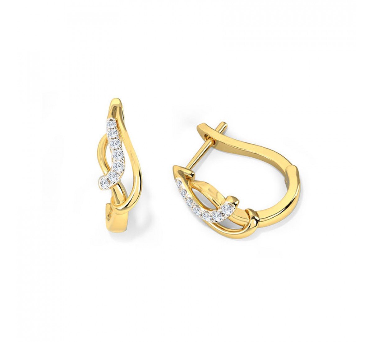Amaya Diamond Hoop Earrings