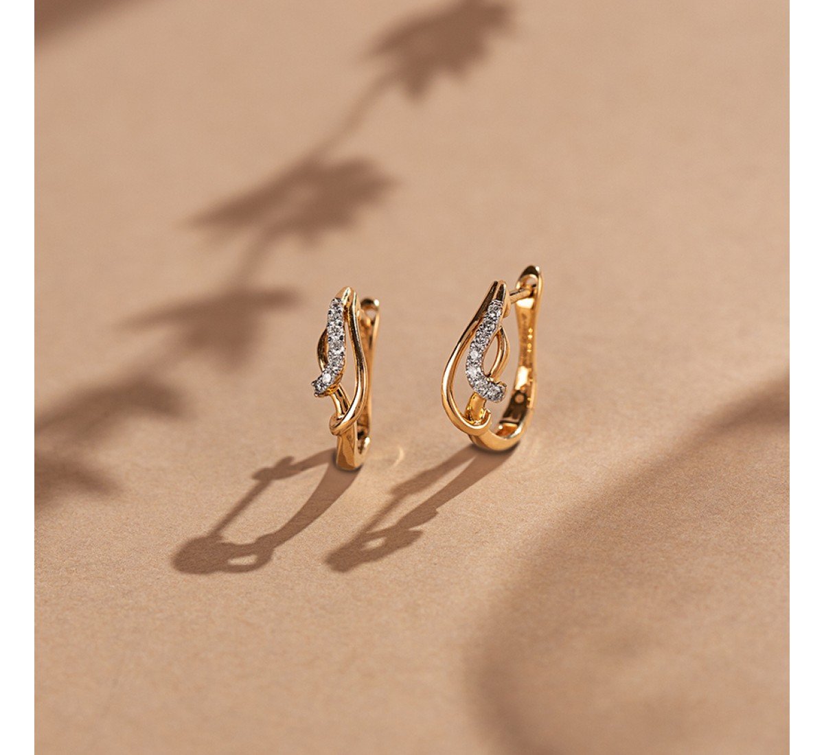 Amaya Diamond Hoop Earrings