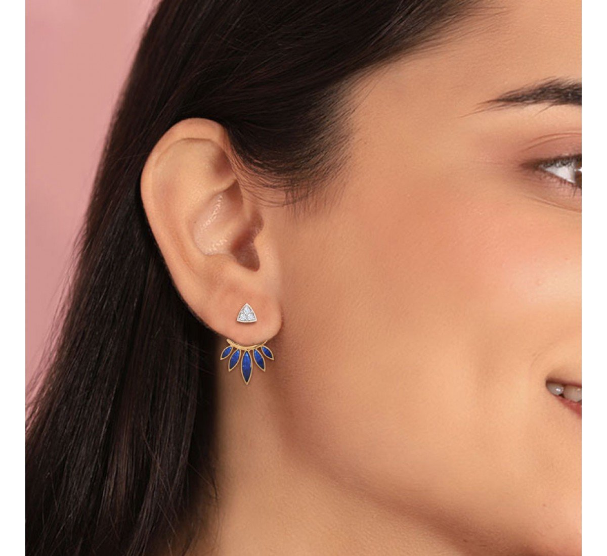 Bhavya Diamond Ear Jackets