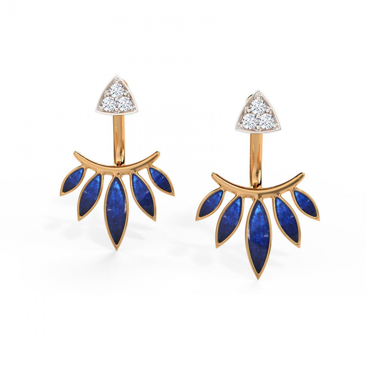 Bhavya Diamond Ear Jackets