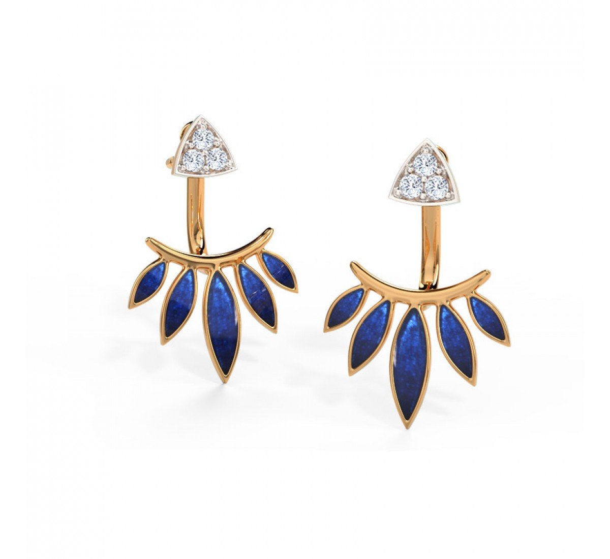 Bhavya Diamond Ear Jackets