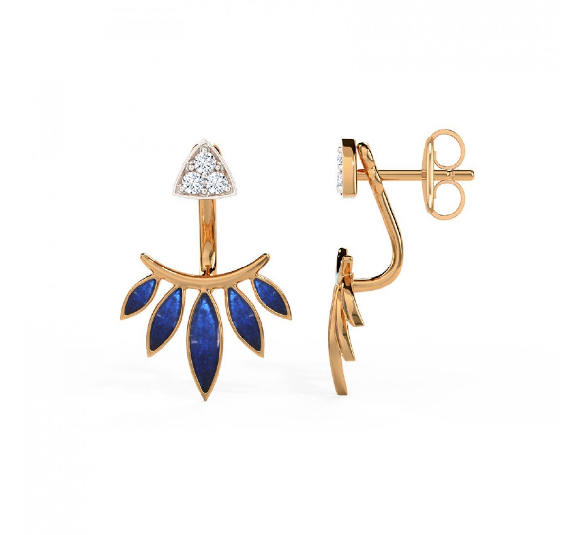 Bhavya Diamond Ear Jackets