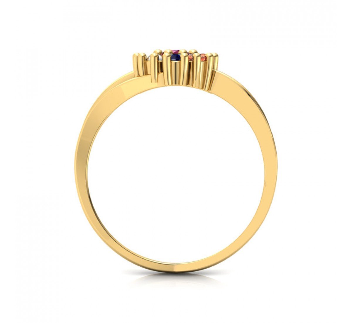 Falak Navratna Diamond Ring