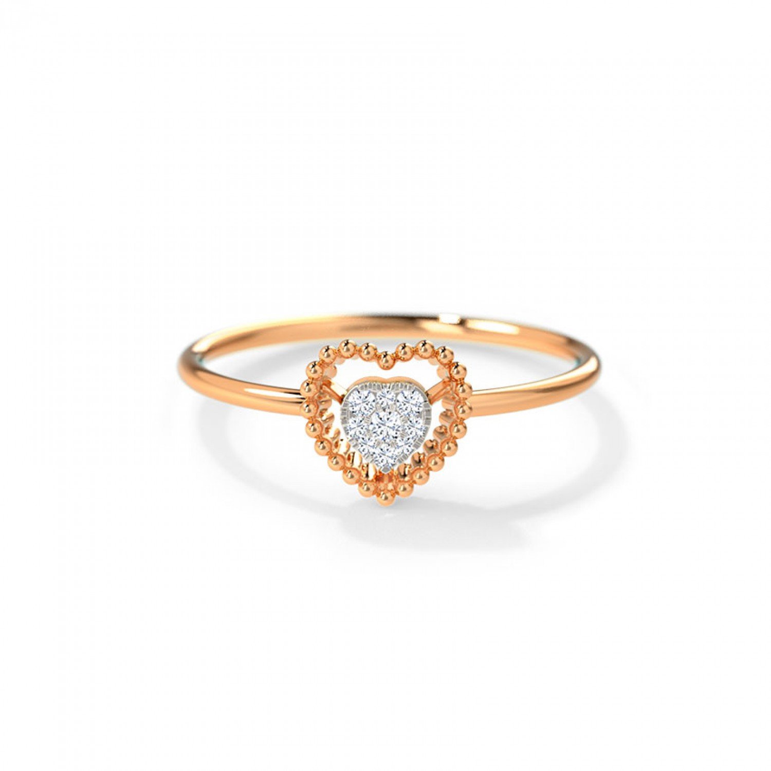 Kinjal Heart Diamond Ring