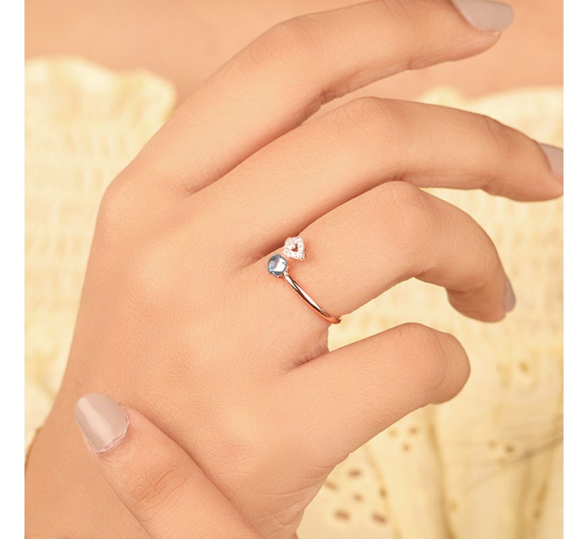 Urmi Blue Topaz Birthstone Dia