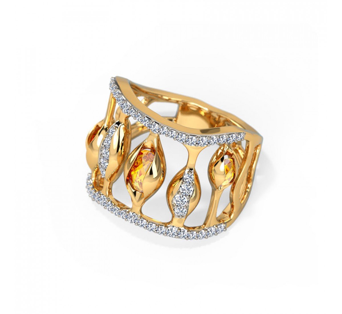 Isha Stairway Gemstone Band