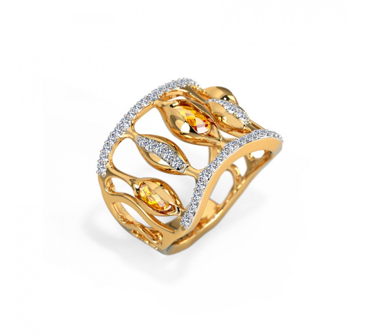 Isha Stairway Gemstone Band